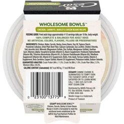 CESAR WHOLESOME BOWLS Adult Soft Wet Dog Food Toppers Chicken, Carrots, Barley & Green Beans Recipe, (10) 3 Oz. Bowls -Dog Supplies Store 51fRmi0lrxL