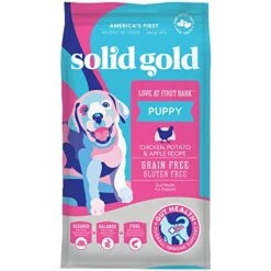 Solid Gold Dry Puppy Food - Made With Real Chicken & Nutritious Superfoods - Love At First Bark Grain Free Puppy Dry Food To Promote Healthy Growth, High Energy And Gut Wellness