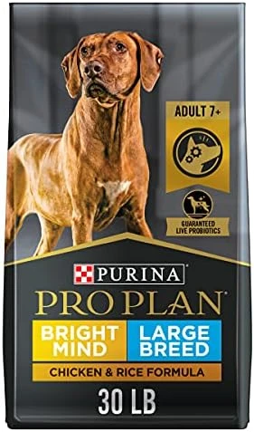 Purina Pro Plan Senior Dog Food With Probiotics For Dogs, Bright Mind 7+ Chicken & Rice Formula - 30 Lb. Bag 9 Purina Pro Plan Senior Dog Food With Probiotics For Dogs, Bright Mind 7+ Chicken & Rice Formula - 30 Lb. Bag - Image 9