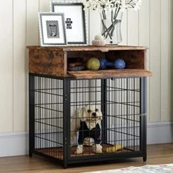 Dog Crate Furniture, Wooden Dog Cages House Pet Kennels With Double Doors And Drawer Indoor End Table Furniture For Medium Large Dog, 30" Grey 23 Dog Crate Furniture, Wooden Dog Cages House Pet Kennels With Double Doors And Drawer Indoor End Table Furniture For Medium Large Dog, 30" Grey -Dog Supplies Store 51fqGg7reaL. AC