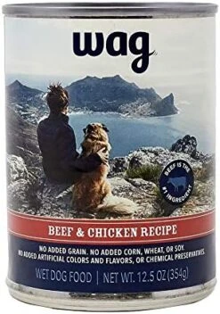 Amazon Brand - Wag Stew Canned Dog Food, Beef & Vegetable Recipe, 13.2 Oz Can (Pack Of 12) -Dog Supplies Store 51fzSh9A3L. AC