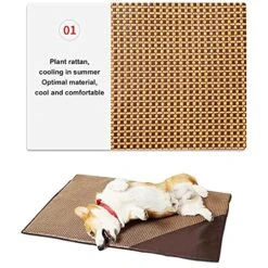 MEIYITIAN Pet Summer Cooling Mat For Dogs Cats Blanket Sofa Breathable Pet Dog Bed Summer Washable Pet Cooling Bed For Dogs For Summer （Only Sell Cushions） -Dog Supplies Store 51gCvSKF4pL