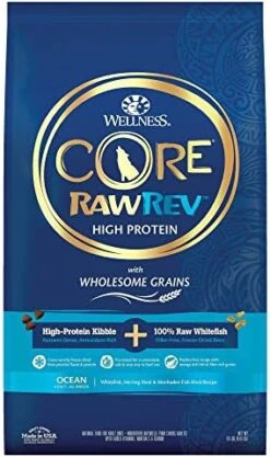 Wellness CORE RawRev Dry Small Dog Food With Wholesome Grains, Natural Ingredients, Made In USA With Real Freeze-Dried Meat (Adult, Small Breed, 4 Lbs) 22 Wellness CORE RawRev Dry Small Dog Food With Wholesome Grains, Natural Ingredients, Made In USA With Real Freeze-Dried Meat (Adult, Small Breed, 4 Lbs) -Dog Supplies Store 51gm6H9R2DL. AC