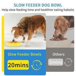 Pets Slow Feeder Bowls Dog Puzzle Toys Non Slip Smart Food Dispenser IQ Interactive Training Toy For Large/Small/Medium Cat Dog Puppies Breed -Dog Supplies Store 51gz7ZczAYL