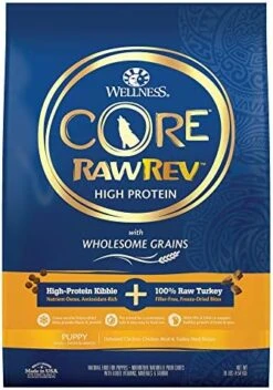 Wellness CORE RawRev Dry Small Dog Food With Wholesome Grains, Natural Ingredients, Made In USA With Real Freeze-Dried Meat (Adult, Small Breed, 4 Lbs) 24 Wellness CORE RawRev Dry Small Dog Food With Wholesome Grains, Natural Ingredients, Made In USA With Real Freeze-Dried Meat (Adult, Small Breed, 4 Lbs) -Dog Supplies Store 51hbEESGsqL. AC