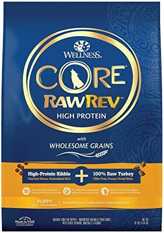 Wellness CORE RawRev Dry Small Dog Food With Wholesome Grains, Natural Ingredients, Made In USA With Real Freeze-Dried Meat (Adult, Small Breed, 4 Lbs) 10 Wellness CORE RawRev Dry Small Dog Food With Wholesome Grains, Natural Ingredients, Made In USA With Real Freeze-Dried Meat (Adult, Small Breed, 4 Lbs) - Image 10