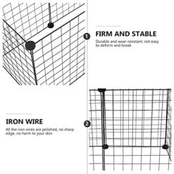 Outdoor Playpen Small Pet Playpen Small Animal Cage Indoor Metal Wire Fence For Small Animals Hamster 6 Pannel Metal Pet Play For Small Medium Dogs Cats Rabbits Black Wire Dog Kennel 9 Outdoor Playpen Small Pet Playpen Small Animal Cage Indoor Metal Wire Fence For Small Animals Hamster 6 Pannel Metal Pet Play For Small Medium Dogs Cats Rabbits Black Wire Dog Kennel -Dog Supplies Store 51hbnx8ze6L