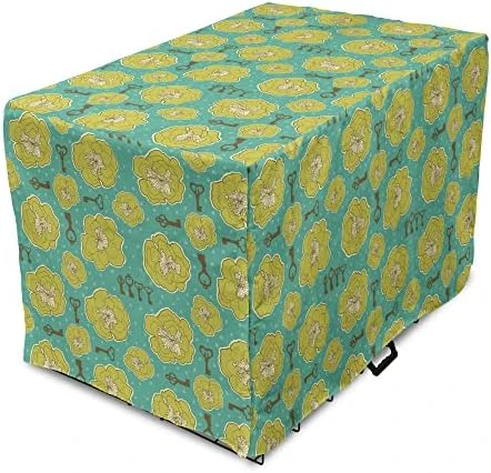 Lunarable Lime Green Dog Crate Cover, Whole Fruits And Halves Food Themed Agriculture Summer Season Art, Easy To Use Pet Kennel Cover For Small Dogs Puppies Kittens, 48 Inch, White Orange And Green 10 Lunarable Lime Green Dog Crate Cover, Whole Fruits And Halves Food Themed Agriculture Summer Season Art, Easy To Use Pet Kennel Cover For Small Dogs Puppies Kittens, 48 Inch, White Orange And Green - Image 10