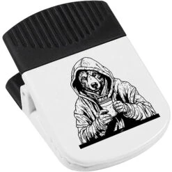 Azeeda 'Dog In Hoodie' Magnetic Clip (CP00035622)