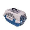 Choco Nose Travel Kennel Set - Durable Top Load Pet Carrier/Crate For Animals Under 12 Lb, Small Dogs/Puppy/Cat/Rabbit- Includes Patented No Drip Water Bottle, Portable Water Bottle + Food Bowl, Blue