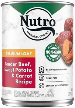 NUTRO PREMIUM LOAF Adult Natural Grain Free Wet Dog Food Slow Cooked Chicken, Potato, Carrot & Pea Recipe, 12.5 Oz. Cans (Pack Of 12) -Dog Supplies Store 51jHXnSZUQL. AC