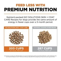 GO! SOLUTIONS Skin + Coat Care - Dry Dog Food, 3.5 Lb - Salmon Recipe With Grains For All Life Stages - Complete + Balanced Nutrition For Dogs -Dog Supplies Store 51jyOHOglKL