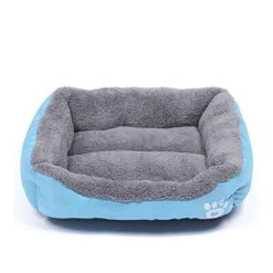 YangYan Dog Beds For Large Dogs Dog Kennel Candy-Colored Square Nest Pet Kennel Dirty And Moisture-Proof Mat Dog House Puppy Bed Pet Mat (Color : Baolan, Size : 43 X 32cm) -Dog Supplies Store 51kxeovuUrL