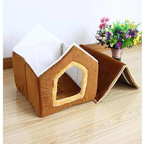 SENERY Winter Dog House Coral Fleece Cat Sofas Removable Cover Mat Candy Color Beds For Small Medium Dogs Pet Products 3 SENERY Winter Dog House Coral Fleece Cat Sofas Removable Cover Mat Candy Color Beds For Small Medium Dogs Pet Products - Image 3