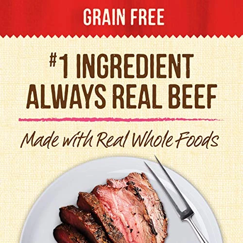 Merrick Lil' Plates Grain Free Small Dog Food, Teeny Texas Steak Tips Dinner Recipe, Wet Dog Food - (12) 3.5 Oz. Tubs 3 Merrick Lil' Plates Grain Free Small Dog Food, Teeny Texas Steak Tips Dinner Recipe, Wet Dog Food - (12) 3.5 Oz. Tubs - Image 3