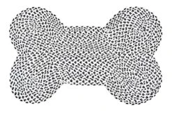 Pet Mat For Dogs & Cats | Friendly Pet Mats | Hand Braided Mat | FloorMat | Doormat | Pet Area Rugs | Polyester Material | Anti-Spill | 16 X 24 Inches | Bone Design – The Home Talk Store