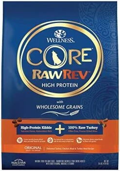 Wellness CORE RawRev Dry Small Dog Food With Wholesome Grains, Natural Ingredients, Made In USA With Real Freeze-Dried Meat (Adult, Small Breed, 4 Lbs) 27 Wellness CORE RawRev Dry Small Dog Food With Wholesome Grains, Natural Ingredients, Made In USA With Real Freeze-Dried Meat (Adult, Small Breed, 4 Lbs) -Dog Supplies Store 51lov1asG7L. AC