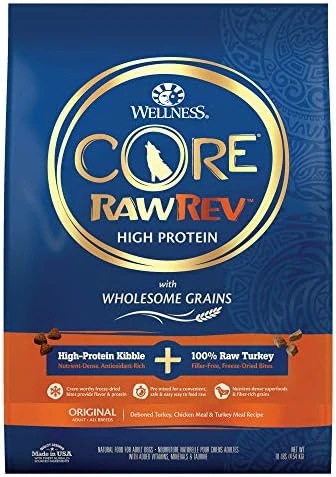 Wellness CORE RawRev Dry Small Dog Food With Wholesome Grains, Natural Ingredients, Made In USA With Real Freeze-Dried Meat (Adult, Small Breed, 4 Lbs) 13 Wellness CORE RawRev Dry Small Dog Food With Wholesome Grains, Natural Ingredients, Made In USA With Real Freeze-Dried Meat (Adult, Small Breed, 4 Lbs) - Image 13