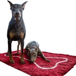 Soggy Doggy Doormat With Bone Design, Microfiber Chenille Indoor Wet Dog Mat For Muddy Paws And Drying, Ultra-Absorbent Dog Mats For Sleeping And Lounging, Beige/Red Bone 24 Soggy Doggy Doormat With Bone Design, Microfiber Chenille Indoor Wet Dog Mat For Muddy Paws And Drying, Ultra-Absorbent Dog Mats For Sleeping And Lounging, Beige/Red Bone -Dog Supplies Store 51mWu59AGL. AC