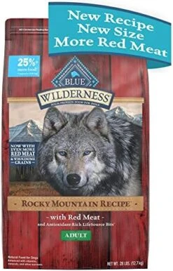 Blue Buffalo Wilderness Rocky Mountain Recipe High Protein Natural Adult Dry Dog Food, Red Meat With Grain 4.5 Lb Bag 25 Blue Buffalo Wilderness Rocky Mountain Recipe High Protein Natural Adult Dry Dog Food, Red Meat With Grain 4.5 Lb Bag -Dog Supplies Store 51nNzOyrLYL. AC