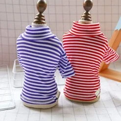 Fashion Stripe Pet Dog Shirt Sweater Spring Dog Clothes For Small Dogs Pets Clothing Puppy Sweatshirt A4 L