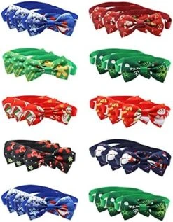 Cat S For Food And Water For 2 Cats Bow Tie Christmas Bow Dog Snowman 30PC Cat Snowflake Tie Accessories Series Pet Pet -Dog Supplies Store 51nQpYNDDuL. AC
