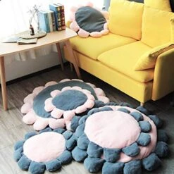 SONGBIRDTH Puppy Cat Round Flower Shape Cushion Plush Floor Mat Dog Carpet Pad Pet Supplies,Breathable Cotton Blend,Removable Easy To Clean Pink M 11 SONGBIRDTH Puppy Cat Round Flower Shape Cushion Plush Floor Mat Dog Carpet Pad Pet Supplies,Breathable Cotton Blend,Removable Easy To Clean Pink M -Dog Supplies Store 51nrXUYqBnL