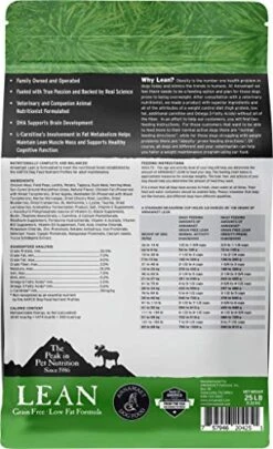 Annamaet Grain-Free Lean Reduced Fat Formula Dry Dog Food, (Chicken & Duck), 25-lb Bag