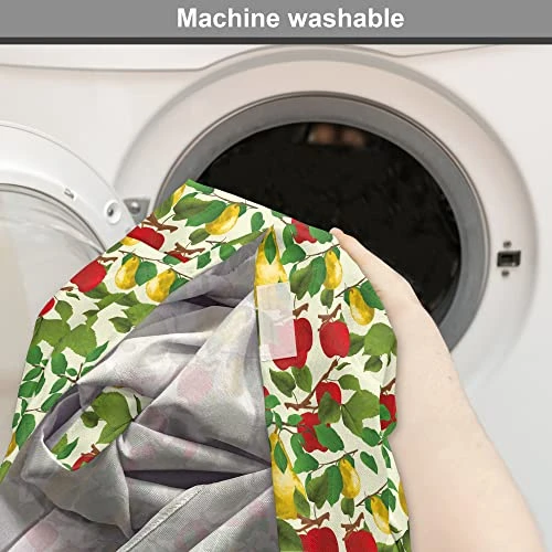 Lunarable Fruit Dog Crate Cover, Repetitive Pattern Of Pear And Apple Branches With Leaves Blooming Organic Foods, Easy To Use Pet Kennel Cover For Small Dogs Puppies Kittens, 48 Inch, Multicolor 2 Lunarable Fruit Dog Crate Cover, Repetitive Pattern Of Pear And Apple Branches With Leaves Blooming Organic Foods, Easy To Use Pet Kennel Cover For Small Dogs Puppies Kittens, 48 Inch, Multicolor - Image 2