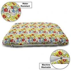 Lunarable Vegetables Wooden Dog House, Ornate Food Garlic Pepper Cauliflower Delicious Plants Image, Outdoor & Indoor Portable Dog Kennel With Pillow And Cover, X-Large, Lime Green Yellow 17 Lunarable Vegetables Wooden Dog House, Ornate Food Garlic Pepper Cauliflower Delicious Plants Image, Outdoor & Indoor Portable Dog Kennel With Pillow And Cover, X-Large, Lime Green Yellow -Dog Supplies Store 51qF4aetHfL