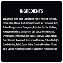 CESAR Soft Wet Dog Food Loaf & Topper In Sauce Filet Mignon Flavor With Bacon & Potato, 3.5 Ounce (Pack Of 24), Easy Peel Trays 6 CESAR Soft Wet Dog Food Loaf & Topper In Sauce Filet Mignon Flavor With Bacon & Potato, 3.5 Ounce (Pack Of 24), Easy Peel Trays -Dog Supplies Store 51qPKeFGtyL
