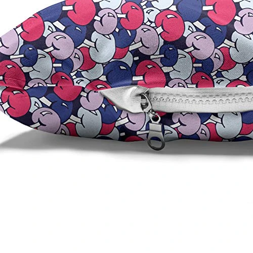 Ambesonne Colorful Pet Bed, Natural Theme Cartoon Mushrooms Pattern In Doodle Style Woodland Food Art, Chew Resistant Pad For Dogs And Cats Cushion With Removable Cover, 24" X 39", Multicolor 4 Ambesonne Colorful Pet Bed, Natural Theme Cartoon Mushrooms Pattern In Doodle Style Woodland Food Art, Chew Resistant Pad For Dogs And Cats Cushion With Removable Cover, 24" X 39", Multicolor - Image 4