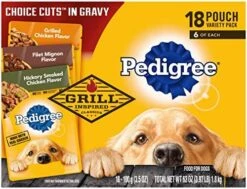 PEDIGREE CHOICE CUTS IN GRAVY Adult Soft Wet Dog Food 24-Count Variety Pack, 3.5 Oz Pouches -Dog Supplies Store 51qhKxO17bL. AC