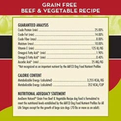 AvoDerm Natural Grain Free Beef & Vegetables Recipe All Life Stages Dry Dog Food 24 Lb -Dog Supplies Store 51qrjRbNRXL