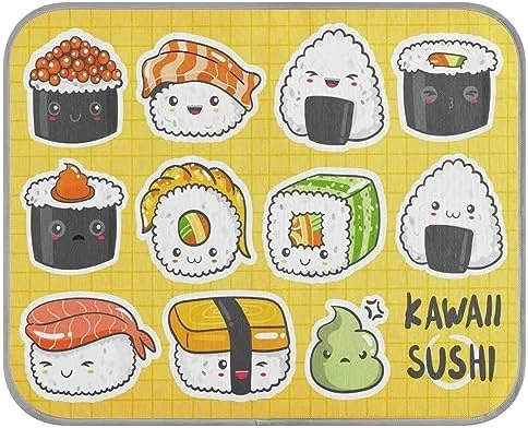 Washable Dog Cooling Mat Kawaii Sushi Rolls Nigiri Summer Cats Sleeping Mat Japanese Foods Plaid Dog Bed Mats 22x27.6inch Pet Ice Silk Sleep Kennel Pad Animal Sleep Bed For Home Outdoor Travel 6 Washable Dog Cooling Mat Kawaii Sushi Rolls Nigiri Summer Cats Sleeping Mat Japanese Foods Plaid Dog Bed Mats 22x27.6inch Pet Ice Silk Sleep Kennel Pad Animal Sleep Bed For Home Outdoor Travel - Image 6