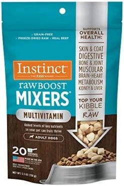 Instinct Freeze Dried Raw Boost Mixers Grain Free Gut Health All Natural Dog Food Topper, 5.5 Ounce (Pack Of 1) 26 Instinct Freeze Dried Raw Boost Mixers Grain Free Gut Health All Natural Dog Food Topper, 5.5 Ounce (Pack Of 1) -Dog Supplies Store 51rhZcm2znL. AC