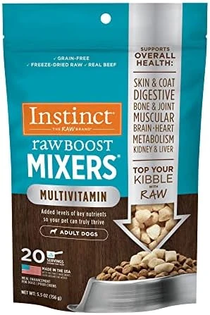 Instinct Freeze Dried Raw Boost Mixers Grain Free Gut Health All Natural Dog Food Topper, 5.5 Ounce (Pack Of 1) 12 Instinct Freeze Dried Raw Boost Mixers Grain Free Gut Health All Natural Dog Food Topper, 5.5 Ounce (Pack Of 1) - Image 12
