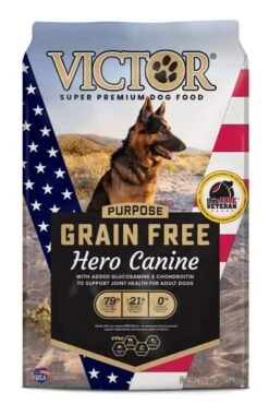Victor Super Premium Dog Food โ Purpose - Grain Free Hero Canine โ Premium Gluten Free Dog Food For Active Adult Dogs โ High Protein With Glucosamine And Chondroitin For Hip And Joint Health, 30lbs