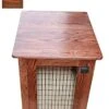 Pinnacle Wooden Dog Crate Furniture End Table Bed In Different Stain Colors (Acres, Medium (Top Lift))