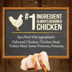 Merrick Dry Dog Food, Real Chicken And Sweet Potato Grain Free Dog Food Recipe - 22 Lb. Bag 17 Merrick Dry Dog Food, Real Chicken And Sweet Potato Grain Free Dog Food Recipe - 22 Lb. Bag -Dog Supplies Store 51tRDitd75L