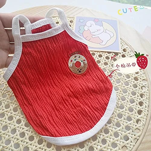 Dog Clothes Summer Puppy Vest Donut Pet Shirt Vest Small And Medium Dog Clothes Breathable Dog Clothing A2 M 2 Dog Clothes Summer Puppy Vest Donut Pet Shirt Vest Small And Medium Dog Clothes Breathable Dog Clothing A2 M - Image 2