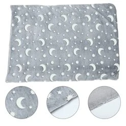 Dog Crate Bed Pad Dog Bed Mat Soft Crate Mat Glowing Pet Mattress Puppy Potty Training Pad Play Mat For Dog Sleeping Fur Pet Blanket For Winter Cat Animal Grey 70X90CM -Dog Supplies Store 51u5wJzha3L