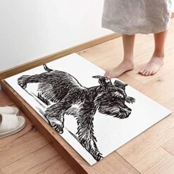 Comforance Pet Dog Doormat, Indoor Rug Entryway Mats With Rubber Backing For Shoe Scraper, Ideal For Inside High Traffic Area 20x31.5 Inch Black Fur Puppy Schnauzer 18 Comforance Pet Dog Doormat, Indoor Rug Entryway Mats With Rubber Backing For Shoe Scraper, Ideal For Inside High Traffic Area 20x31.5 Inch Black Fur Puppy Schnauzer -Dog Supplies Store 51uLX6yEKIL