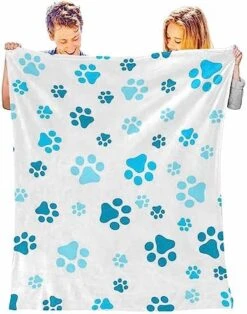 InterestPrint Bed Blankets Dog Paw Bone Food Bowl Ball Toy Throw Blanket For Couch Durable Blanket Warm Blanket For Everyone 70"(W) X 80"(L) 27 InterestPrint Bed Blankets Dog Paw Bone Food Bowl Ball Toy Throw Blanket For Couch Durable Blanket Warm Blanket For Everyone 70"(W) X 80"(L) -Dog Supplies Store 51ujOLa FOL. AC 1