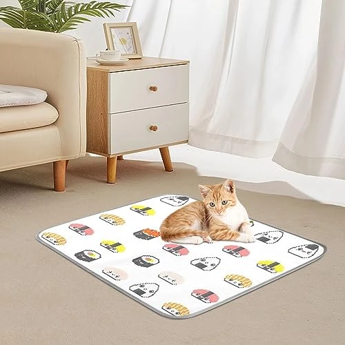 Washable Dog Cooling Mat Cute Japanese Food Summer Cats Sleeping Mat Sushi Dog Bed Mats 23.6 * 38.6inch Pet Ice Silk Sleep Kennel Pad Animal Sleep Bed For Home Outdoor Travel 4 Washable Dog Cooling Mat Cute Japanese Food Summer Cats Sleeping Mat Sushi Dog Bed Mats 23.6 * 38.6inch Pet Ice Silk Sleep Kennel Pad Animal Sleep Bed For Home Outdoor Travel - Image 4