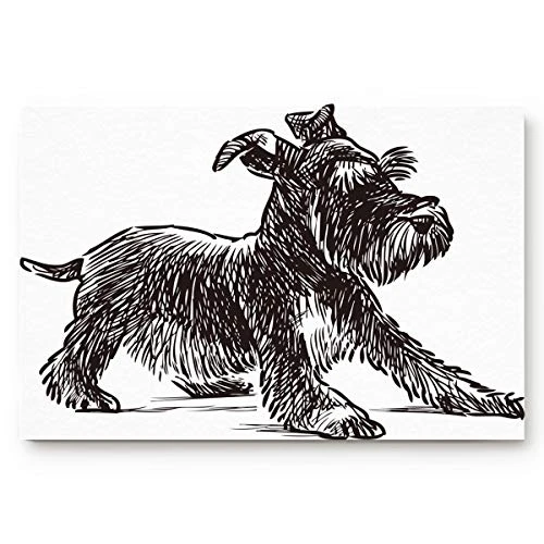 Comforance Pet Dog Doormat, Indoor Rug Entryway Mats With Rubber Backing For Shoe Scraper, Ideal For Inside High Traffic Area 20x31.5 Inch Black Fur Puppy Schnauzer 1 Comforance Pet Dog Doormat, Indoor Rug Entryway Mats With Rubber Backing For Shoe Scraper, Ideal For Inside High Traffic Area 20x31.5 Inch Black Fur Puppy Schnauzer
