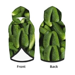 Cucumber Pickle Vegetables Green Food Pet Dog Hoodie Costume Pets Wear Hoodies Winter Coat Cloth Sweaters Sweatshirts Jacket Pullover -Dog Supplies Store 51vhvPJklXL