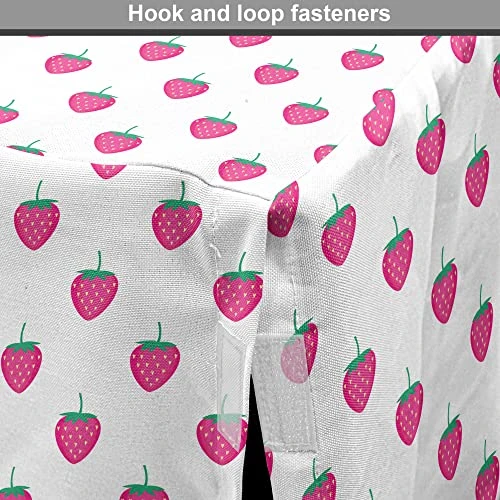 Lunarable Strawberry Dog Crate Cover, Fruits Pattern Summer Food Lover Illustration, Easy To Use Pet Kennel Cover For Small Dogs Puppies Kittens, 18 Inch, Sea Green Magenta 4 Lunarable Strawberry Dog Crate Cover, Fruits Pattern Summer Food Lover Illustration, Easy To Use Pet Kennel Cover For Small Dogs Puppies Kittens, 18 Inch, Sea Green Magenta - Image 4