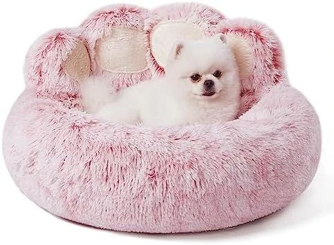 Jiupety Dog Bed With Standing Paws | Upgraded Soothing Paw Dog Bed | Cozy Comfy Small Dog Bed | Creative Dog Donut Bed With Bear Paws | Pink L Size 26”X26”X8” | Pet Paw Dog Bed For Small Dogs 10 Jiupety Dog Bed With Standing Paws | Upgraded Soothing Paw Dog Bed | Cozy Comfy Small Dog Bed | Creative Dog Donut Bed With Bear Paws | Pink L Size 26”X26”X8” | Pet Paw Dog Bed For Small Dogs - Image 10
