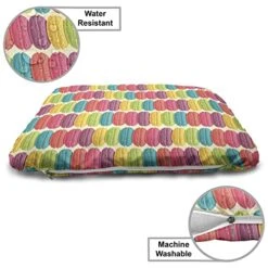 Lunarable Desert Wooden Pet House, Stacks Of Colorful Macaroons Cream Tone Backdrop Traditional French Food, Outdoor & Indoor Portable Dog Kennel With Pillow And Cover, Medium, Multicolor 5 Lunarable Desert Wooden Pet House, Stacks Of Colorful Macaroons Cream Tone Backdrop Traditional French Food, Outdoor & Indoor Portable Dog Kennel With Pillow And Cover, Medium, Multicolor -Dog Supplies Store 51wIlgiGazL